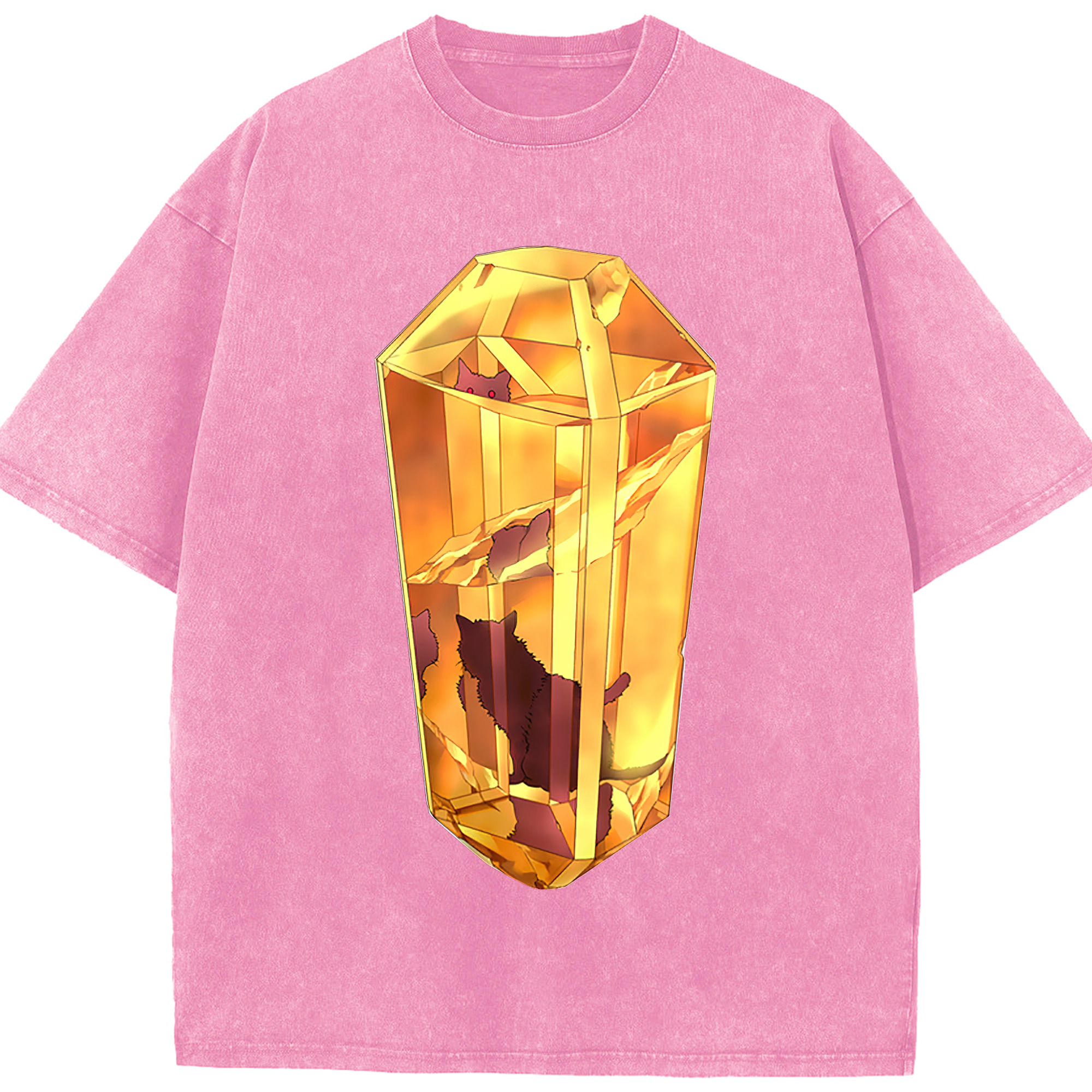 （画像用） 遊☆戯☆王 Yu-Gi-Oh! 綿100% ヴィンテージ風 半袖Tシャツ（フロントプリント）